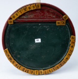 Tin alphabet/number child's toy