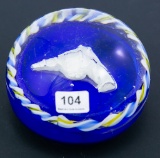 Sulfide-type glass paperweight