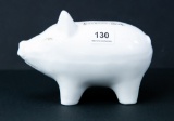 Ceramic souvenir pig bank: Jackson, Mich