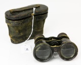Vintage binoculars in case
