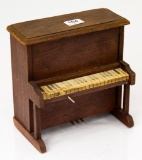 Wooden toy piano music box