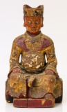 Hand carved wooden divinity figure