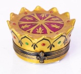 Peint main Limoges, France trinket box