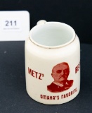 Metz Beer small advertising mug