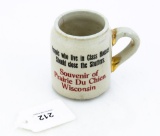 Miniature Wisconsin souvenir mug