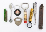 Lot: 8 small advertising/souvenir items