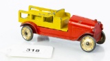 Tootsie Toy all metal red/yellow truck