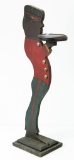 Painted wood bellhop ashtray stand