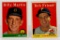 1958 Topps #271 Martin, #315 Friend, 2 Star Lot