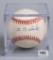 Al Barlick (HOF) Ump, Autographed Ball PSA Sticker