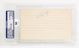 Bob Kennedy Autographed Index Card, PSA/DNA