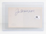 Joe DiMaggio (HOF) Autographed card, SGC