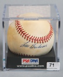 Lou Boudreau (HOF) Autographed Baseball, PSA/DNA