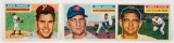 1956 Topps HOFers Lot: Wynn, Lemon, Roberts