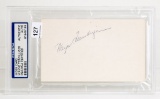 Wayne Terwilliger Autographed Index Card, PSA/DNA