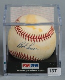 Bob Lemon (HOF) Autographed Baseball PSA/DNA