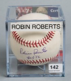 Robin Roberts (HOF) Autographed Baseball PSA/DNA