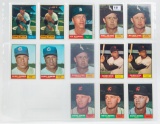 1961 Topps Hall of Famers Lot (14 cards)