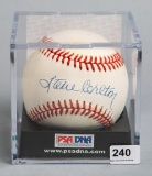 Steve Carlton (HOF) Autographed Baseball PSA