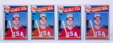 1985 Topps #401 Mark McGwire Rookie RC (Lot of 4)