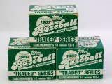1987 Topps Traded sets (1T-132T) Lot of 3
