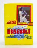 1990 Score Basbeall Retail Wax Box (36 packs)