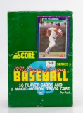1991 Score Baseball Ser. 1 Wax Pack Box (36 packs)