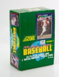 1991 Score Baseball Ser. 1 Wax Pack Box (36 packs)