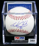 Will Clark Autographed Baseball PSA graded 8.5