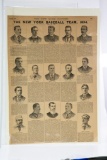 1894 New York Baseball Team Player Illustrations