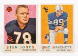 1959 Topps FB #96 Jones #109 Marchetti, 2 HOFers