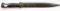 Unmarked 10 Inch Bayonet with Scabbard