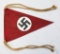 12 Inch Triangular German Third Reich Banner
