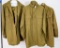 Lot of Three World War II US Army Shirts