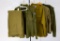 Lot of Five Vintage Army Green Shirts and Pants