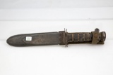 US Navy Mark 2 Fighting Knife with Scabbard