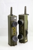 Pair US Army Signal Corps Hand Held Radios