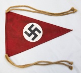 12 Inch Triangular German Third Reich Banner