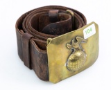 Brass Belt Buckle and Belt