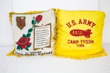 Lot of Two US Army Pillows