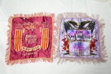 Lot of Three Military Pillow and Table Covers