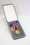 US Purple Heart and Meritorious Service Medal