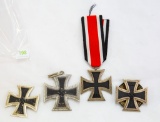 Lot of Four 1939 Iron Cross Pins and Pendants