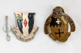 Lot of Two US Service Pins