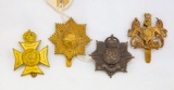 Lot of Four British Military Badges
