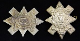 Two British Royal Highlanders Black Watch Badges