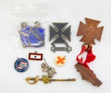Lot of Assorted Military and Patriotic Insignia
