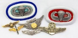 Lot of Seven Assorted Military Wings