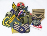 Lot of 58 Assorted Patches and Stripes