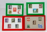 18 Canceled German Third Reich Postage Stamps